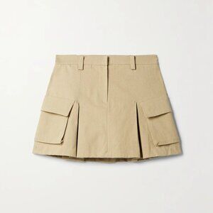 Frankie Shop Audrey Cargo Miniskirt in Tan